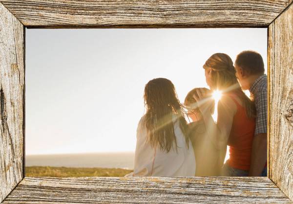 Framed Family on Pier