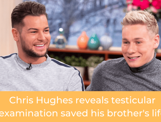 Chris Hughes reveals testicular examination saved his brothers life FB