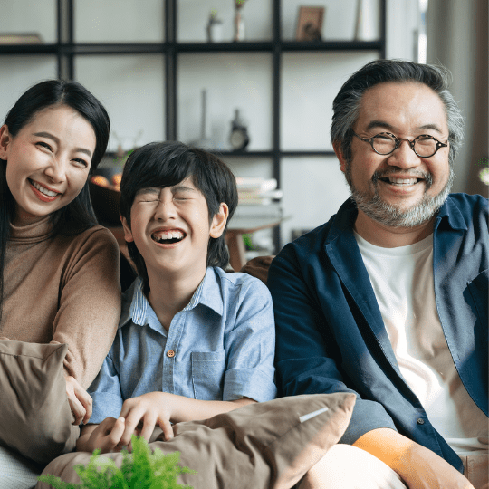family laughing