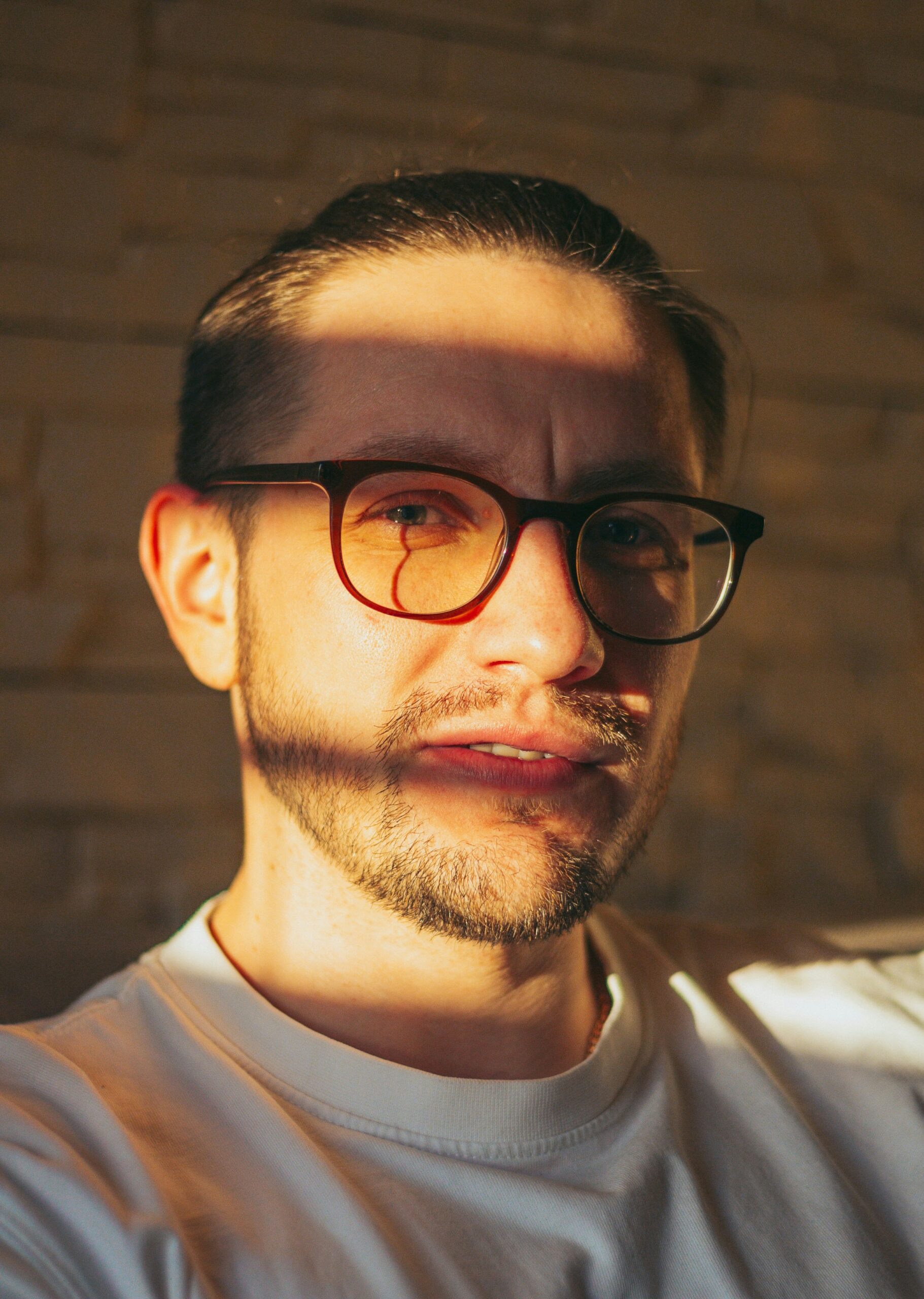 man with glasses
